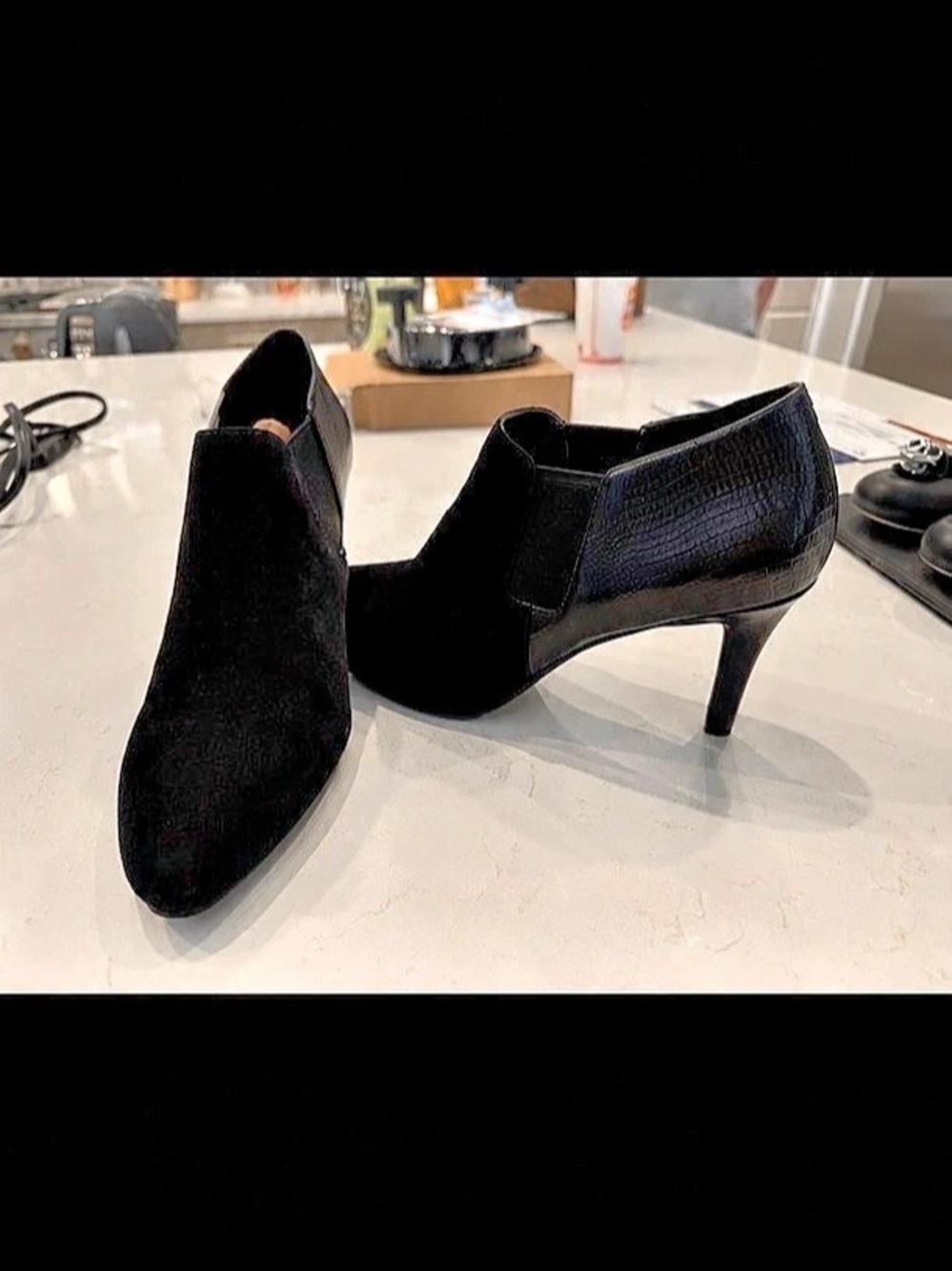 Cole Haan Maxfield Shootie II Suede Black Booties